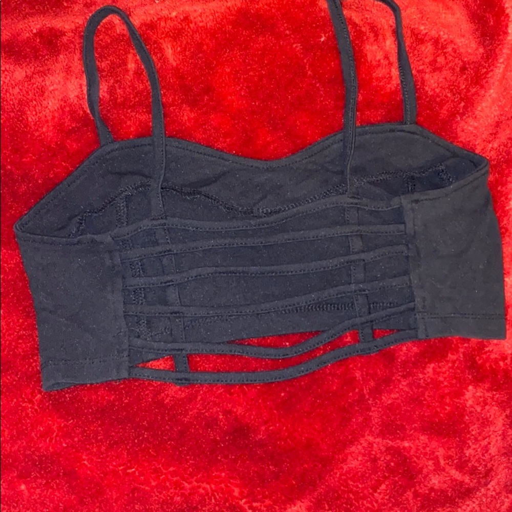 Black crop top
